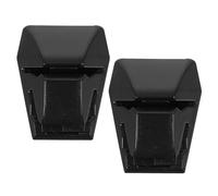 JOINPAYA 2 Pièces Clip Pte-cartes de Voiture en ABS Noir, Installation sans Outil, Support Adhésif pour Porte-bloc-notes, Accessoires Intérieurs pour Voiture