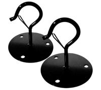 JOINPAYA 2 Pièces Crochets de Suspension Plante Noir de Crochets Robustes pour Décoration Intérieure et Extérieure Support Stable pour Paniers Lanternes et Wind Chimes