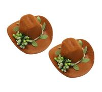 JOINPAYA 2 Pièces de Couvercles de Bouteille en Feutre pour Décoration de Fête, Bouchons de Bouteille de Chapeau Chic et Pratique pour Ambiance Festive