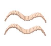 JOINPAYA 2 pièces Échelle Bois pour Hamster et Petits Animaux Escalade pour Cage Pont Suspendu Adaptable pour Rat Chinchilla et Hamster Favorise Activité Physique Divertissement