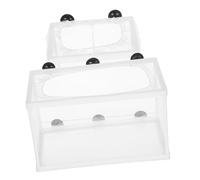 JOINPAYA 2 Pièces Filet Élevage pour Aquarium Boîte Incubation Transparente Filet de Séparation Robuste pour Reproduction et Isolation des Poissons Facile à Assembler et Nettoyer