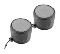 JOINPAYA 2 pièces Lot de Couvre-aérations pour Tentes de Culture avec Bande Élastique Ajustable Protection Anti-Insectes et Filtre pour Ventilation de Serre et Jardin