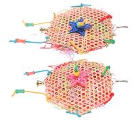 JOINPAYA 2 pièces Mâcher pour Perroquet Corde Résistante Suspendu pour Cage Oiseau et Amusant pour Perroquets et Perruches