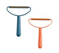 JOINPAYA 2 pièces Mini Rasoir Anti-Poils Outil Pratique et Compact pour Vêtements et Maison Poils et Peluches Facile à Transporter Bleu et Orange