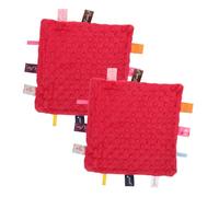 JOINPAYA 2 Pièces Mouchoir Doudou Bébé Linge De De Bébé Couvertures En Peluche Pour Bébé Serviette De Hoquet Apaiser Une Serviette Jouet Pour Bébé Peluche Courte Green