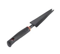 JOINPAYA 2 Pièces Outil de Jardinage Ergonomique Acier Désherbeur à Tête Fourchue pour Retirer Mauvaises Efficacement Jardin Noir