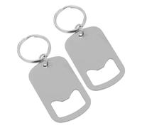 JOINPAYA 2 Pièces Ouvre-bouteille Portable en Acier Inoxydable Léger Porte-clés, Outil Simple et Compact pour Voyage et Usage Quotidien