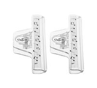 JOINPAYA 2 Pièces Pince Transparente Accessoire Essentiel pour Partition de Musique Clip de Fixation Pratique pour Pages pour Pianistes et Musiciens Répétition ou Concert