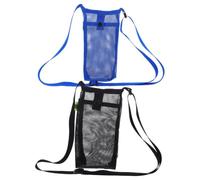 JOINPAYA 2 Pièces Pochette pour Bouteille Eau Extérieure Lot Bandoulière Réglable Maille Élastique Porte-Bouteille Portable avec Poche de Transport Léger pour Randonnée Marche Gym