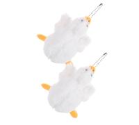 JOINPAYA 2 pièces Porte-clés Peluche Canard Douce Décoration Sac à Dos Mignonne et Légère Accessoire Bag Hanging Decor pour Cadeau Noël Maman