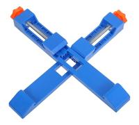JOINPAYA 2 Pièces Rail de Guidage de Coupe pour Comptoir, Guide de Découpe du Contreplaqué, Abs et Fer, Bleu, Réglable, pour Découpe de Feuilles et Stratifié, Projets de Menuiserie
