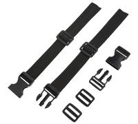 JOINPAYA 2 Pièces Sangle de Fixation Réglable Boucle à Dégagement Rapide en Fibre de Polypropylène Noire, pour L'arrimage Transport Sécurisé pour Bagages et Paquet de Golf