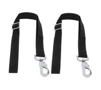 JOINPAYA 2 pièces Sangle Réglable Nylon pour Seau Cheval Support Suspendu pour Seau Eau et Alimentation Extérieur Noir