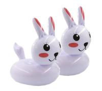JOINPAYA 2 pièces Support de Bouteille de Bière Gonflable PVC Motif Lapin Flottant pour Piscine et Facile à Gonfler Accessoire Piscine pour Baignade