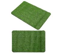 JOINPAYA 2 Pièces Tapis D’Herbe Synthétique, Fibres Polypropylène, Vert | Dalles Assemblables, Texture Réaliste, Installation Rapide, pour Chiots, Patios, Balcons et Zones Dédiées aux Besoins