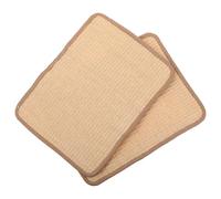 JOINPAYA 2 Pièces Tapis Sisal Naturel pour Griffer Chats Lapins et Cochons Protège Meubles et Soins Dents Lapins Tapis de Repos Cage Multifonction