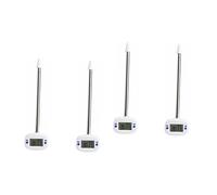 JOINPAYA 2 Pièces Thermomètre Multifonctionnel Détecteur de Température Humidité pour Jardinage Outil de Mesure Pratique Acier Inoxydable pour Plantes Fleurs Testeur Professionnel