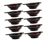 JOINPAYA 20 Ensembles Mini Ramen Bowls with Chopsticks Lightweight Japanese Dollhouse Kitchen Accessories for Pretend Play Miniature Tableware for Creative Restaurant and Home Scenes