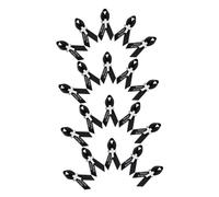 JOINPAYA 20 Pièces Broche de Deuil Croix Noire en Ruban Métal pour | Identification des Invités, Tenue Ordonnée, Port Confortable, Solidité Accrue