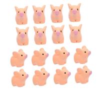 JOINPAYA 20 Pièces Figurines Miniatures Résine Mini Cochons Décoratifs pour Bureau Jardin Miniature Cadeaux et Décorations Saisonnières