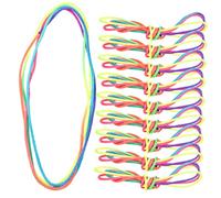 JOINPAYA 20 Pièces Jeu de Doigt Corde Élastique Flexible de Main pour Garçon Fille Renforcement Motricité et Interaction Parent Garçon Fille