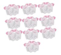 JOINPAYA 20 Pièces Mois Carte Autocollante Accueillir Cartes Pour Décorations De Shower Faveurs De Fête De Fournitures De Fête Nouveau-né Rose Autocollants