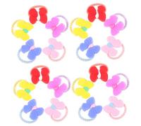 JOINPAYA 20 Pièces Nœuds en Forme De Noeud pour Petits Chiens avec Élastiques Accessoires De Cheveux pour Chiennes Et Chiots pour Toilettage