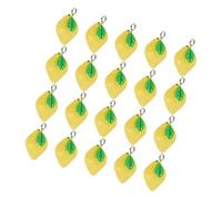 JOINPAYA 20 Pièces Pendentif Cordons ou Chaînes en Résine Jaune Charme Fruité Facile à Utiliser Design Frais et Attrayant pour Fabrication de Bijoux