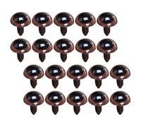 JOINPAYA 20 Yeux de Sécurité Marron Chocolat 28 MM pour Crochet Yeux en Plastique pour Animaux au Crochet Accessoires Créatifs pour Peluches et Amigurumis Décorations Halloween DIY