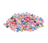 JOINPAYA 200 Pièces Perles D'espacement Rondes en Pâte Polymère 10mm, Lot de Perles Décoratives Colorées, Faciles à Enfiler, pour Bracelets, Colliers et Création de Bijoux DIY