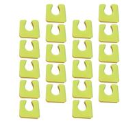 JOINPAYA 200 Pièces Séparateur D'orteils Corrige le Chevauchement des Orteils en Mousse Eva Jaune et Améliore la Posture du Pied, Yoga Exercices de Pieds