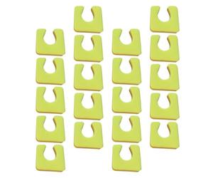 JOINPAYA 200 Pièces Séparateur D'orteils Corrige le Chevauchement des Orteils en Mousse Eva Jaune et Améliore la Posture du Pied, Yoga Exercices de Pieds