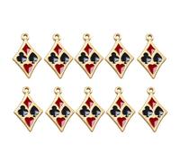 JOINPAYA 20Pcs Pendentifs en Alliage Motif Cartes à Poker pour Création de Bijoux DIY Accessoires Breloques 26X17Mm pour Chaînes et Bracelets