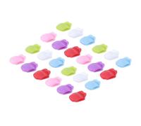 JOINPAYA 24 Pièces Marqueurs de Verre en Silicone de Langue, Réutilisables | Identification par Couleur, Se Fixe Facilement aux Anses et Bords, pour Verres à Vin et Fêtes Couleur Aléatoire