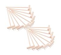 JOINPAYA 24 pièces Râteau Miniature Outil Zen pour Jardin de Sable Râteau de Nivellement pour Bac à Sable Décoration Méditative pour Garçon Fille et Bonsaï Outil Créatif DIY