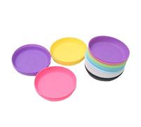 JOINPAYA 25 pièces Coupelles Plastique Rondes pour Pots de Fleurs sous-Pots Succulentes Plateau Collecteur Eau Extérieur Intérieur Accessoire Support Plantes