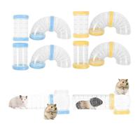 JOINPAYA 2ensembles Accessoires pour Cage Hamster Kit Tunnels Extérieurs Transparants DIY Raccords Sécurisés pour Jeux Et Exploration Petits Animaux