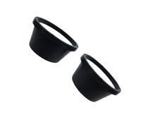 JOINPAYA 2pcs Coussinet de Remplacement Étanche pour Haut-Parleur Voiture 6,5 Pouces en Abs Facile à Installer pour Système Audio Automobile
