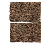 JOINPAYA 2pcs Écorce de Liège Robuste pour Terrarium, Espace Sécurisé pour Reptiles et Araignées Rosées, Décor Naturel pour Habitat de Lézards