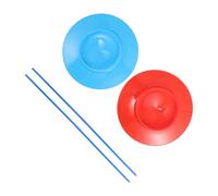 JOINPAYA 2pièces Assiettes De Jonglerie Rotatives avec Bâtons Kit Accessoires Jonglage pour Garçons Et Filles Jeu Adresse pour Animations Scolaires Et Spectacles De Rue