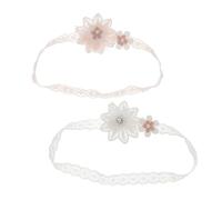 JOINPAYA 2pièces Bandeaux Fleurs Garçon Fille Fille Accessoires Élastiques Dentelle Né Et Tout Coloris
