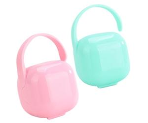 JOINPAYA 2pièces Boîte à Sucette Avec Couvercle Pratique Étui De Protection Pour Tétine De Rechange Rangement Portable