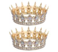 JOINPAYA 2pièces Couronnes de Mariage Strass pour Mariée Diadèmes de Mariage par Lot de Accessoires de Coiffure et Cérémonie