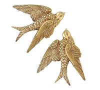 JOINPAYA 2pièces Hirondelle Murale Décorative Résine Lot De Pendentifs Oiseau Pour Décoration Intérieure Murale Ornement Suspendu