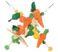 JOINPAYA 2pièces Jouet Suspendu pour Oiseaux Et Calopsittes Jouet Intéressant pour Perruches Et Perroquets Résistant à Usure Et Aux Morsures Facile à Accrocher Cage