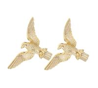 JOINPAYA 2pièces Tête Aigle pour Mât De Drapeau Accessoires Poteaux Drapeau Robustes Et Étanches Topper Stable pour Usage Extérieur Place Publique Et Salle De Réunion