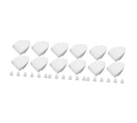 JOINPAYA 3 Ensembles Chapeau De Balustre Chapeaux De Poteau Petite Décoration De Clôture Balustrade Déligneuse De Jardin Poste De Plein Air Paysage Pelouse Blanche Plastique 10 Pièces * 3