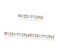 JOINPAYA 3 Ensembles Miniature Traffic Signs Set for Educational DIY Table Ornaments Simulation Road Sign Toys for Cognitive Development and Imaginative Play 14 Pièces * 3