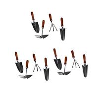 JOINPAYA 3 Ensembles Outils De Jardinage Mini avec Manche Ensemble De Truelles Épaissi pour Amateurs De Jardinage pour Transplanter Et Fleurs Et Légumes 4 Pièces * 3