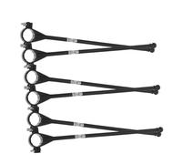 JOINPAYA 3 Ensembles Pôle De Drapeau pour Vélo Plastique pour Événements Festifs Et Publicités Facile À Installer Utiliser Compatible Majorité des Véhicules 6 Pièces * 3